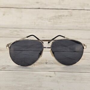 Cabana Silver Aviator‎ Sunglasses Dark Tint Lenses 10SM 58-14-135